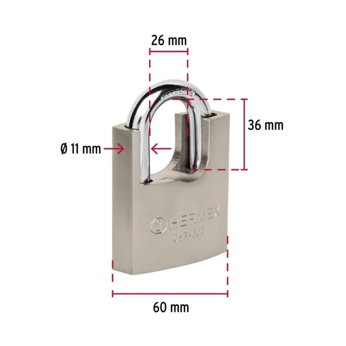 CANDADO DE HIERRO 60MM (43314) HERMEX2