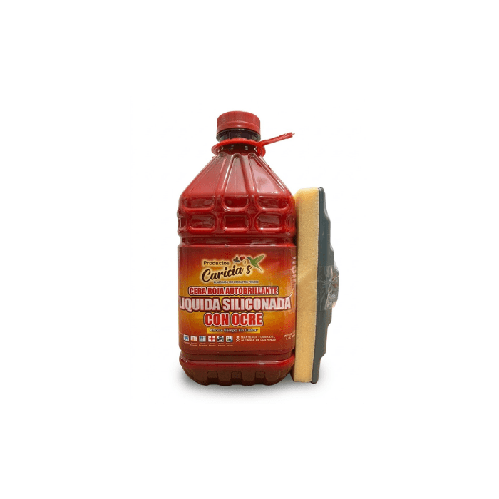 CERA ROJA AUTOBRILLANTE SILICONADA CON OCRE GALON1