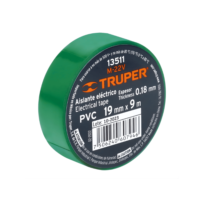 CINTA AISLANTE VERDE (13511) M/TRUPER1