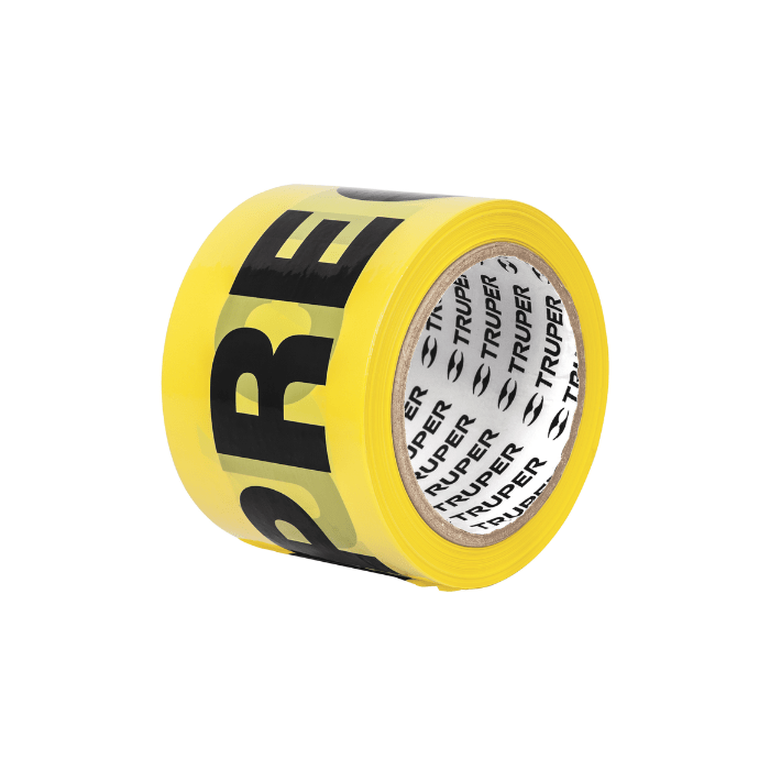CINTA ''PRECAUCION'' 3'' x 100MT (12578) TRUPER1