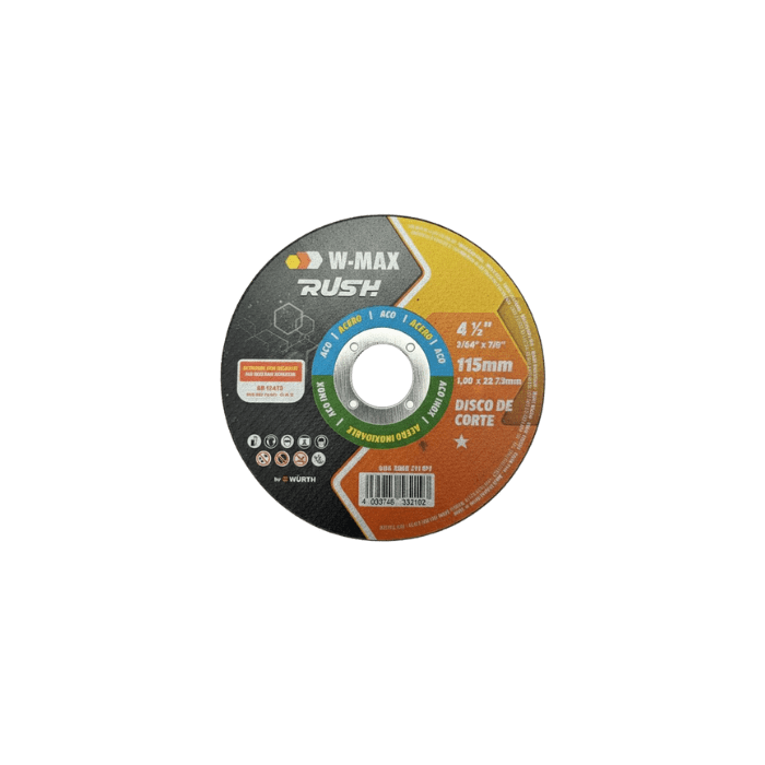 DISCO CORTE METAL 4'' X 3/64'' (1MM) W-MAX1