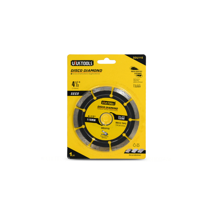 DISCO DIAMANTADO SEGMENTADO 4'' (DDU115) UYUSTOOLS/MACHINTEK1