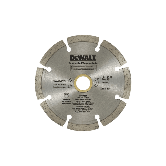 DISCO DIAMANTADO SEGMENTADO 4'' DEWALT2