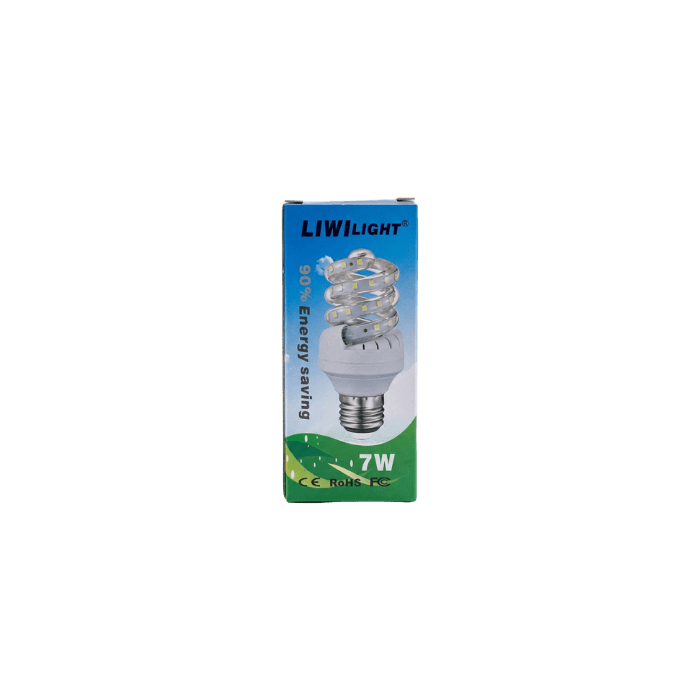 FOCO LED 7W BLANCO ESPIRAL LIWI LIGHT1