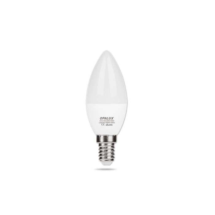FOCO VELA LED 7W BLANCO E-14 (OP-7W31C) OPALUX2