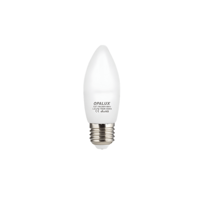 FOCO VELA LED 7W BLANCO E-27 (OP-7W31C) OPALUX2