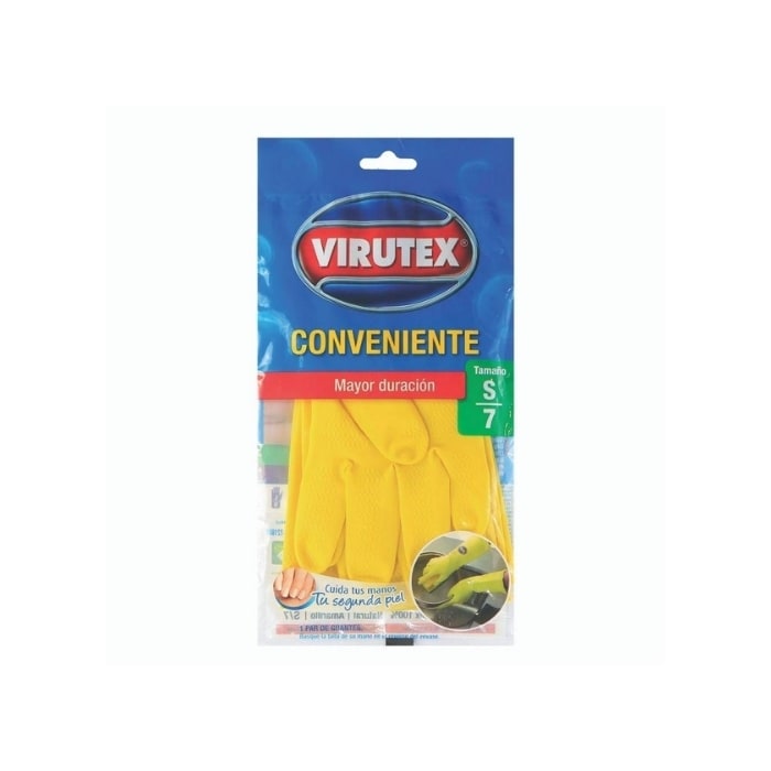 GUANTE AMARILLO CONVENIENTE TALLA 7 VIRUTEX1