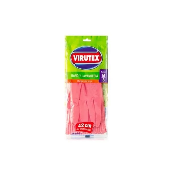 GUANTE ROSADO MANGA LARGA TALLA M VIRUTEX1