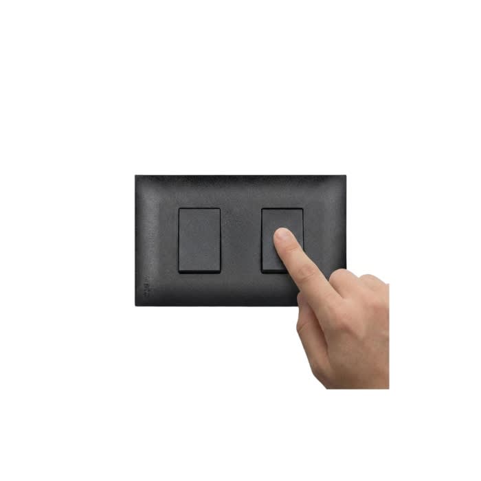 INTERRUPTOR DOBLE NEGRO (VIV19512) VETO2