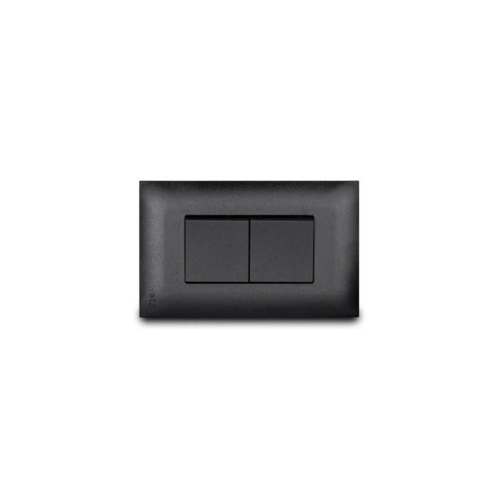 INTERRUPTOR DOBLE NEGRO (VIV19512) VETO1