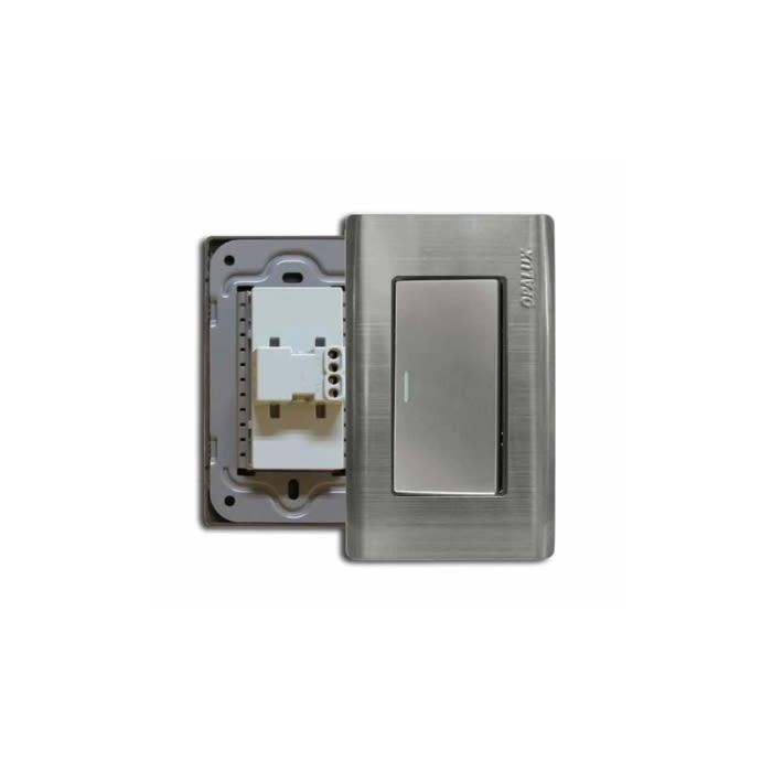 INTERRUPTOR SIMPLE METAL (OP-011) OPALUX2