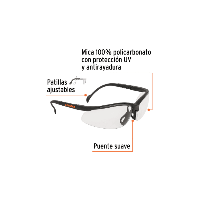 LENTES TRANSPARENTE ANTI-EMPAÑANTE (101932) TRUPER2