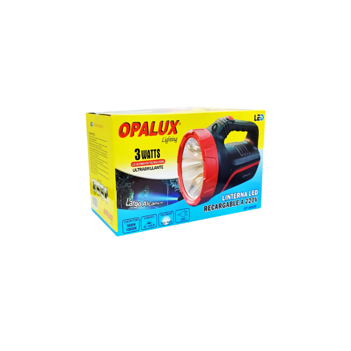 LINTERNA LED RECARGABLE 3W (OP-8693R) OPALUX1