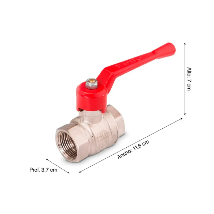 LLAVE DE PASO 3/4'' LIVIANO CIMVAL2