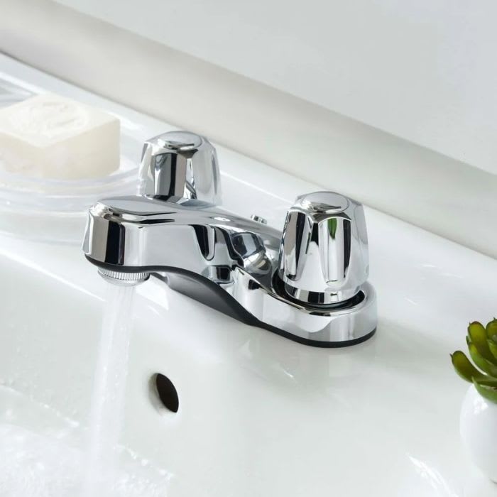 MEZCLADORA LAVATORIO PVC CROMADO 4'' (GRAZIA) TREBOL2