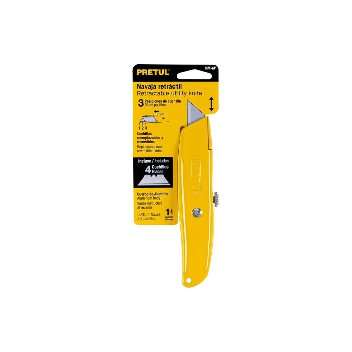 NAVAJA RETRACTIL 6'' ALUMINIO (22400) PRETUL2