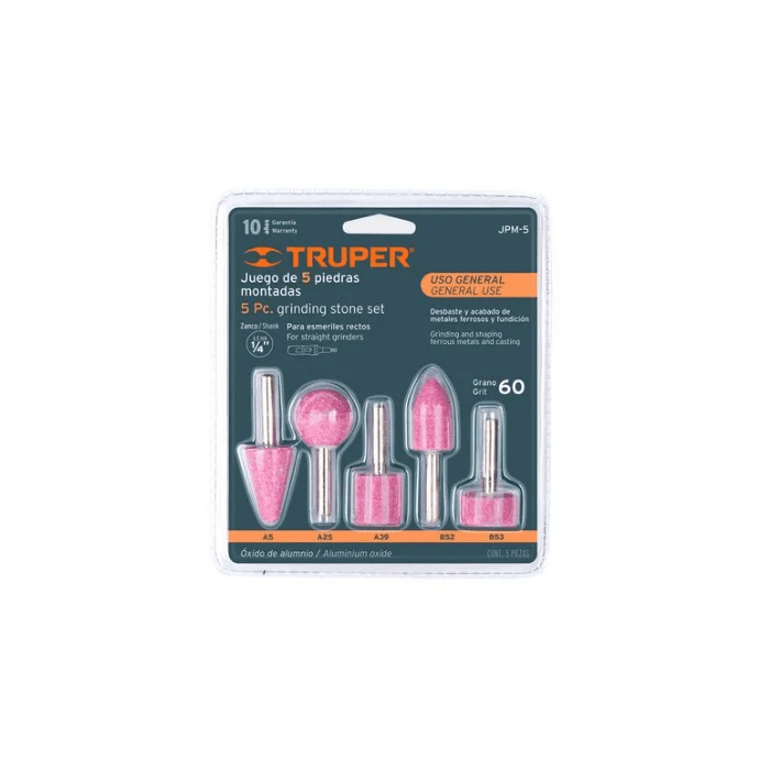 PIEDRAS P/TALADRO X 5UNDS (FRESA) (11680)TRUPER1