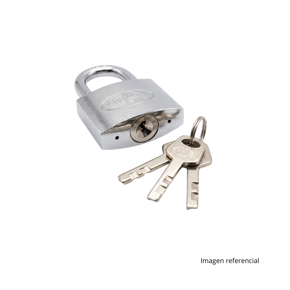 CANDADO 50MM CROMADO C&A2