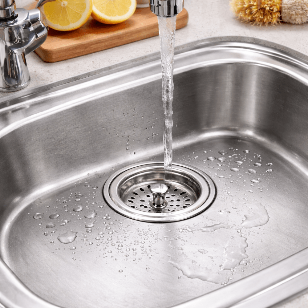 DESAGUE P/LAVADERO TODO ACERO INOX. 4 1/2