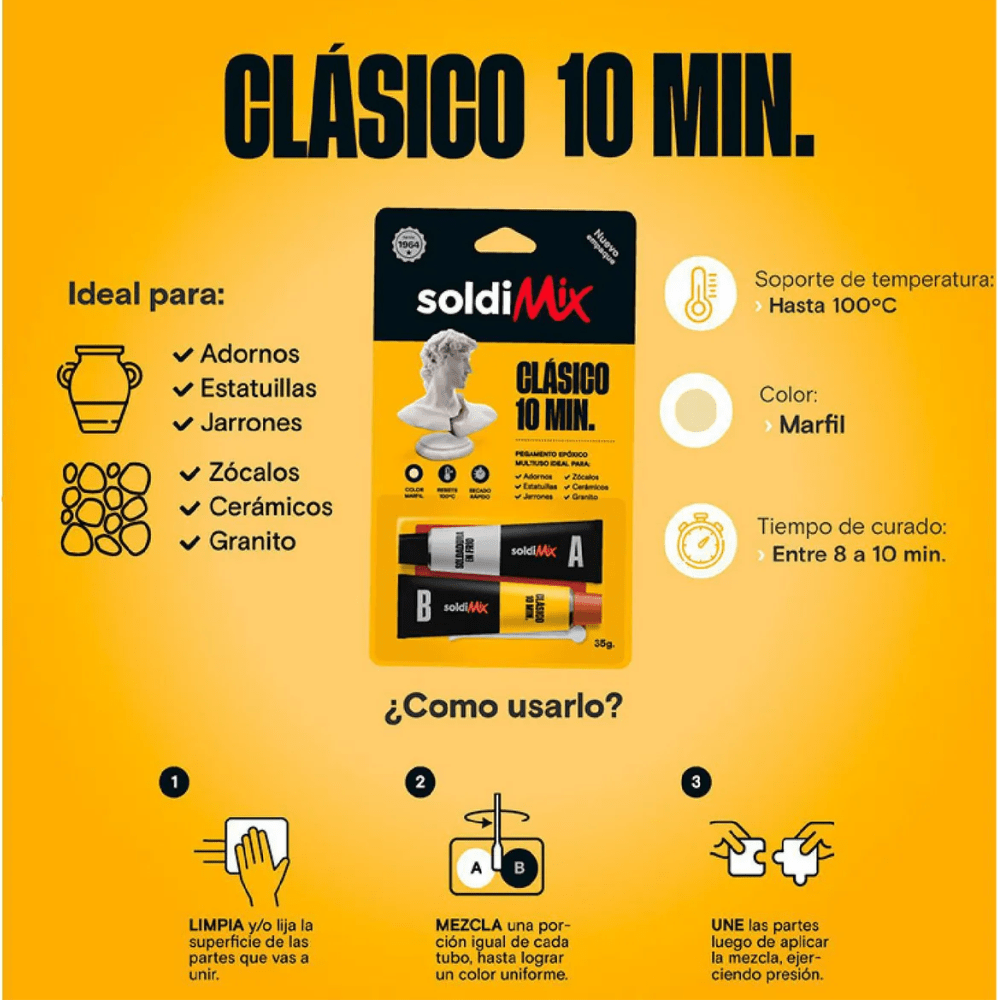 PEGAMENTO SOLDIMIX 10 MIN2