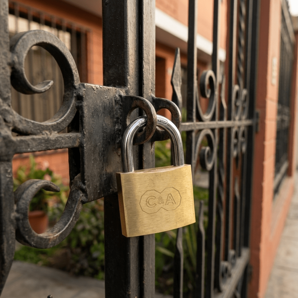 CANDADO 60MM DORADO C&A3