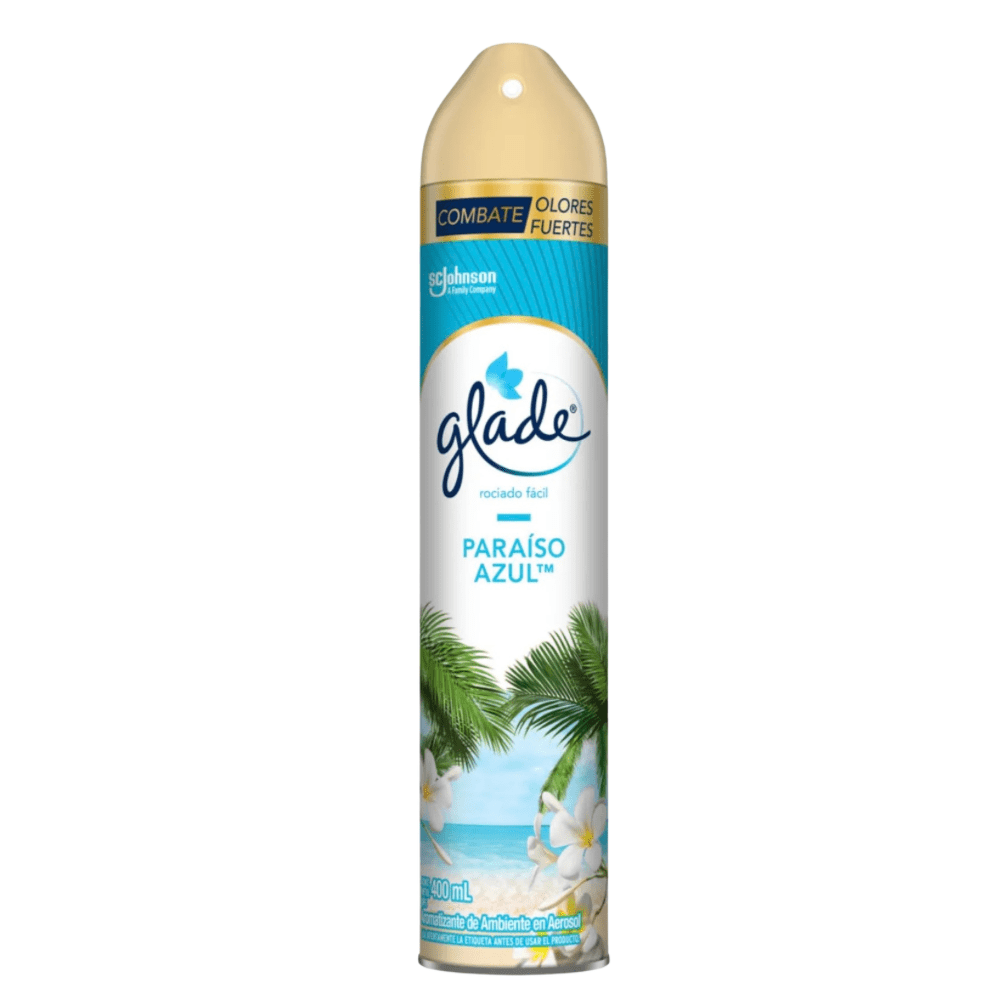 AMBIENTADOR SPRAY PARAISO AZUL GLADE1