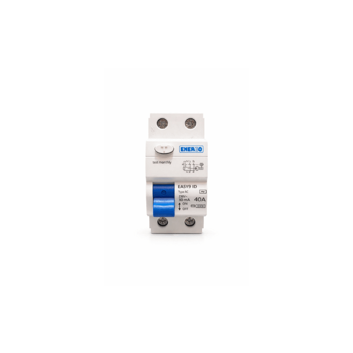 LLAVE TÉRMICA  DIFERENCIAL 2 x 30A RIEL ENERGO2