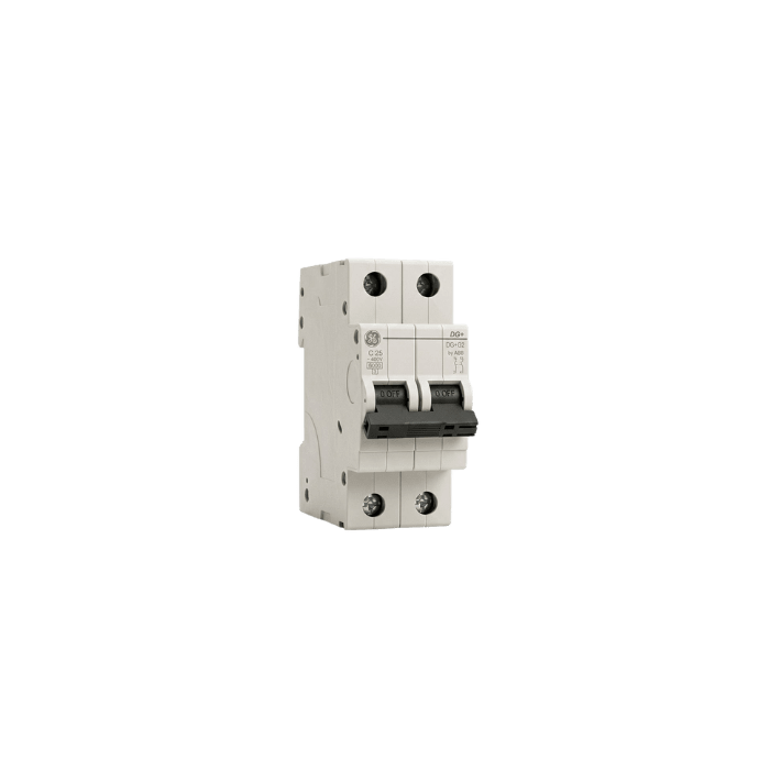 LLAVE TÉRMICA DIFERENCIAL 2 X 25A RIEL GENERAL ELECTRIC2