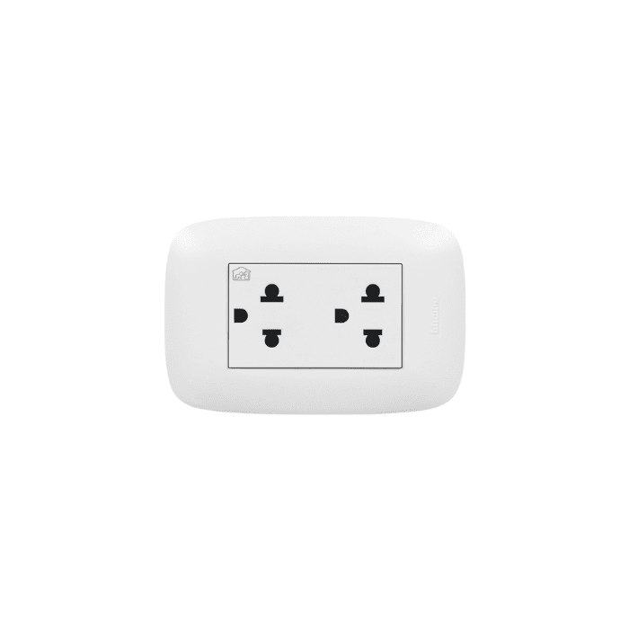 TOMA DOBLE UNIVERSAL LINEA TIERRA (P1222) BTICINO1