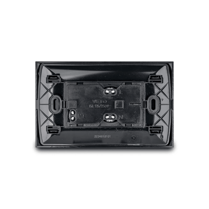 TOMACORRIENTE DOBLE NEGRO (VIV19604) VETO2