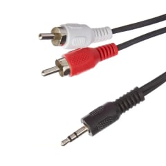 CABLE DE AUDIO 3,5MM A 2 RCA 1,5M