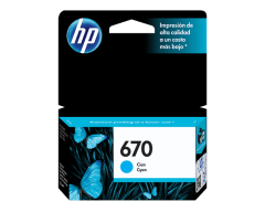TINTA HP 670 CYAN