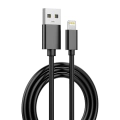 CABLE CARGADOR LIGHTING NEGRO 1 METRO