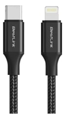 CABLE DE CARGA Y DATOS USB-C A LIGHTNING 1M 27W TRENZADO
