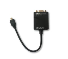 ADAPTADOR DE VIDEO MICRO HDMI A VGA CON AUDIO