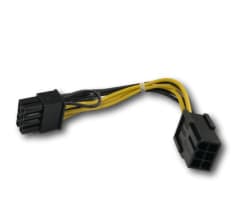 Cable PCI Express 6 pin to 8 pin Power