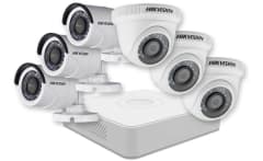 KIT DE VIDEOVIGILANCIA 8CH 3 BULLET + 3 DOMO 2MP 2.8MM SSD 480GB