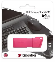 PENDRIVE NEON  64GB KNG ROSA