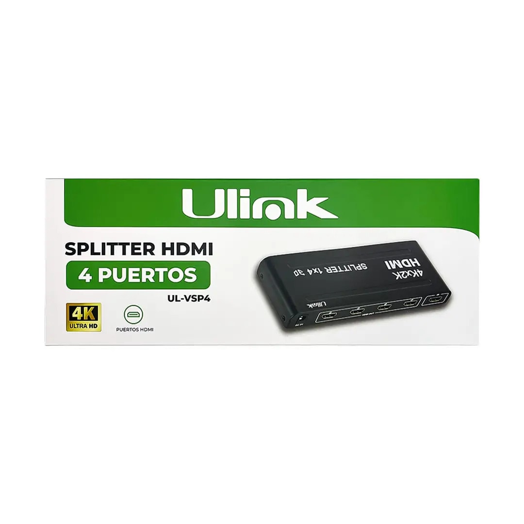 SPLITTER HDMI 4 PUERTOS 4K2