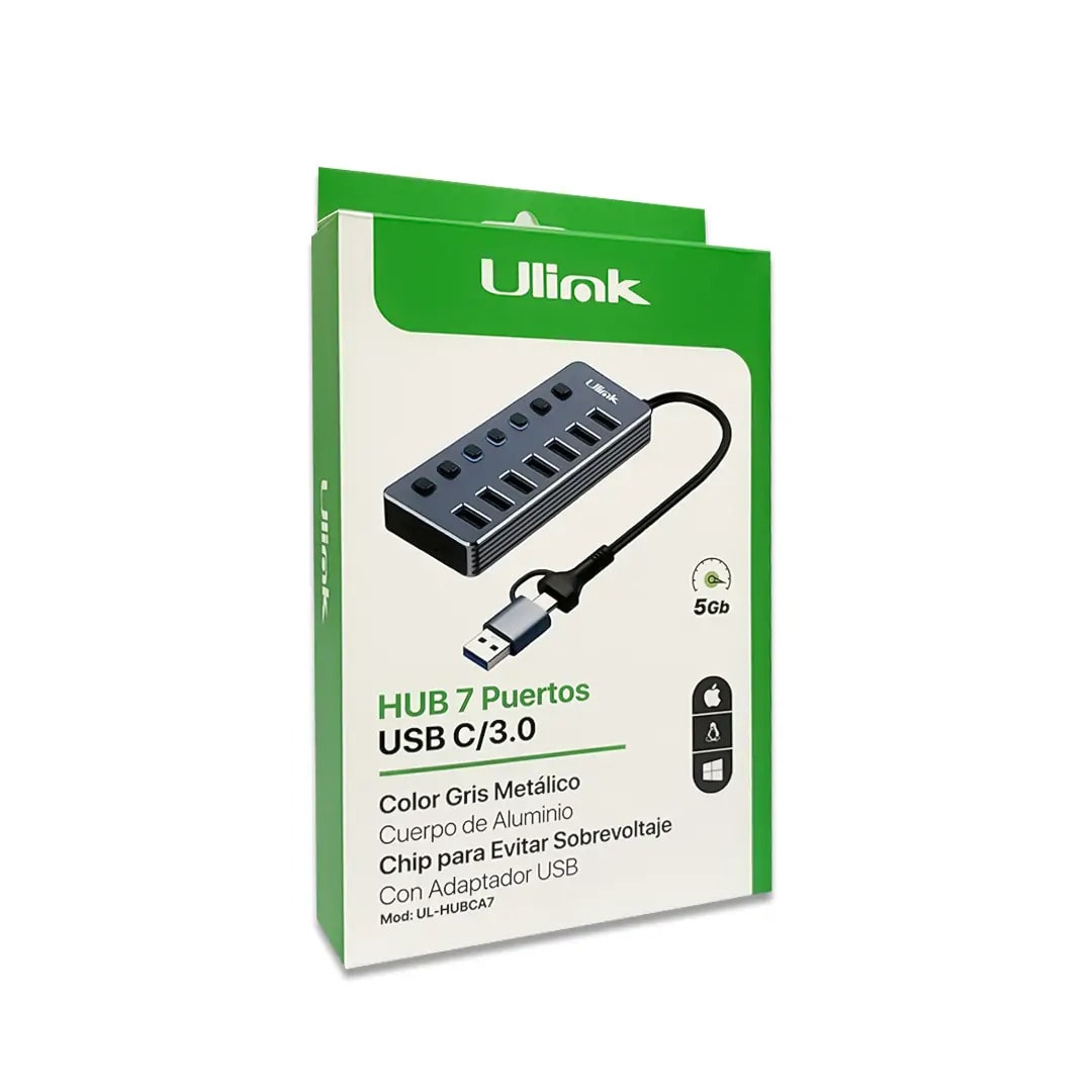 ADAPTADOR HUB USB 7 PUERTOS2