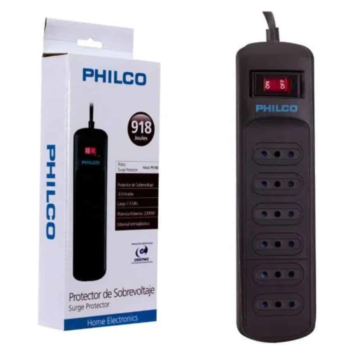 ALARGADOR 6 POSICIONES PHILCO 1,5MTS1