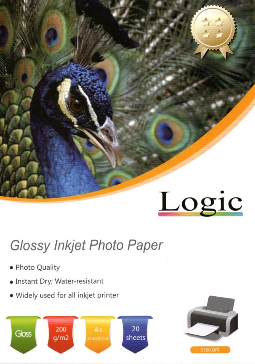 PAPEL FOTOGRÁFICO GLOSSY A4 20 HOJAS2
