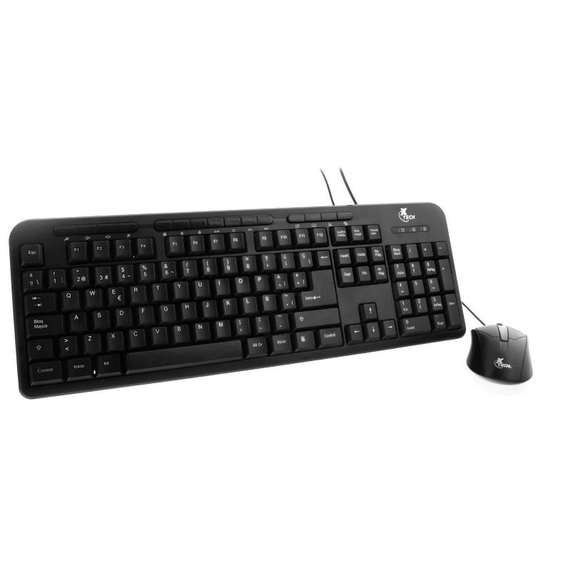 KIT DE TECLADO Y MOUSE ALÁMBRICO XTK-301S1