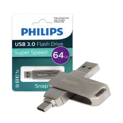 PENDRIVE SNAP USB 3.0 Y TIPO C 64GB1