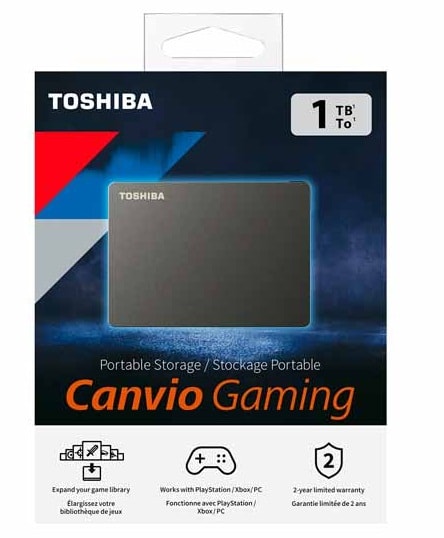 DISCO EXTERNO TOSHIBA 1 TB BLACK GAMING4