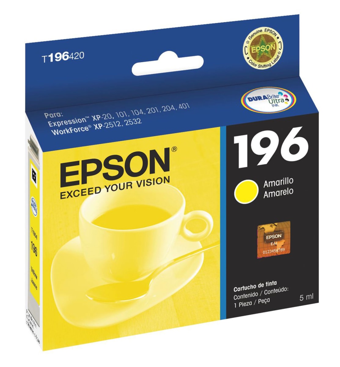 TINTA EPSON 196 AMARILLO1