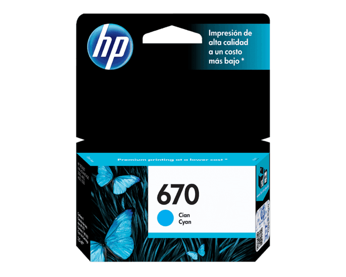 TINTA HP 670 CYAN1