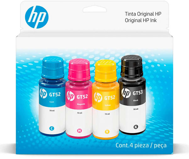 PACK 4 TINTAS GT53-GT2 HP1