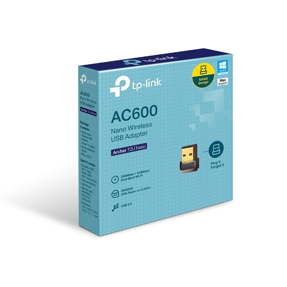 ADAPTADOR USB NANO WI-FI AC600 ARCHER T2U NANO2