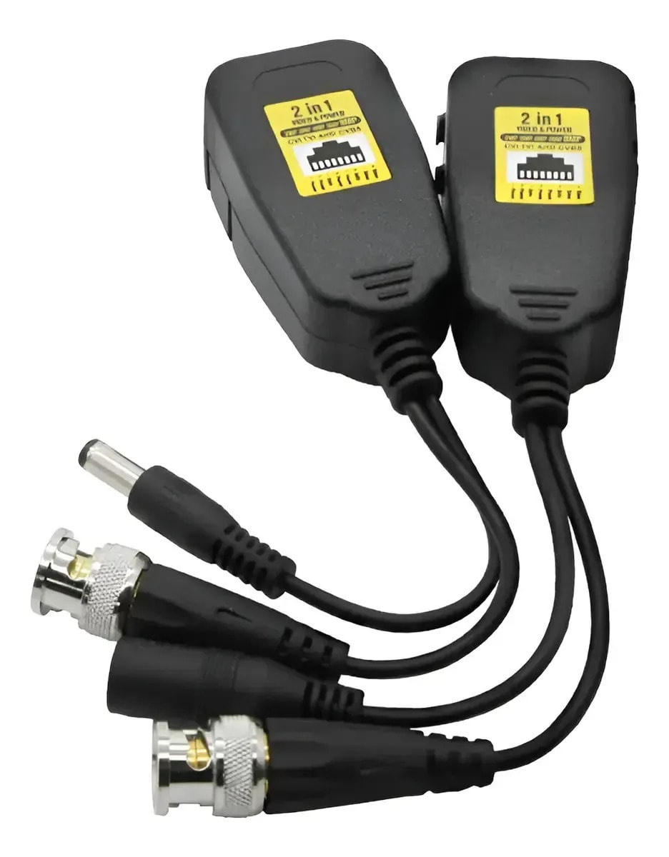 BALUN RJ45 A BNC + DC – PAR1